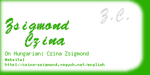 zsigmond czina business card